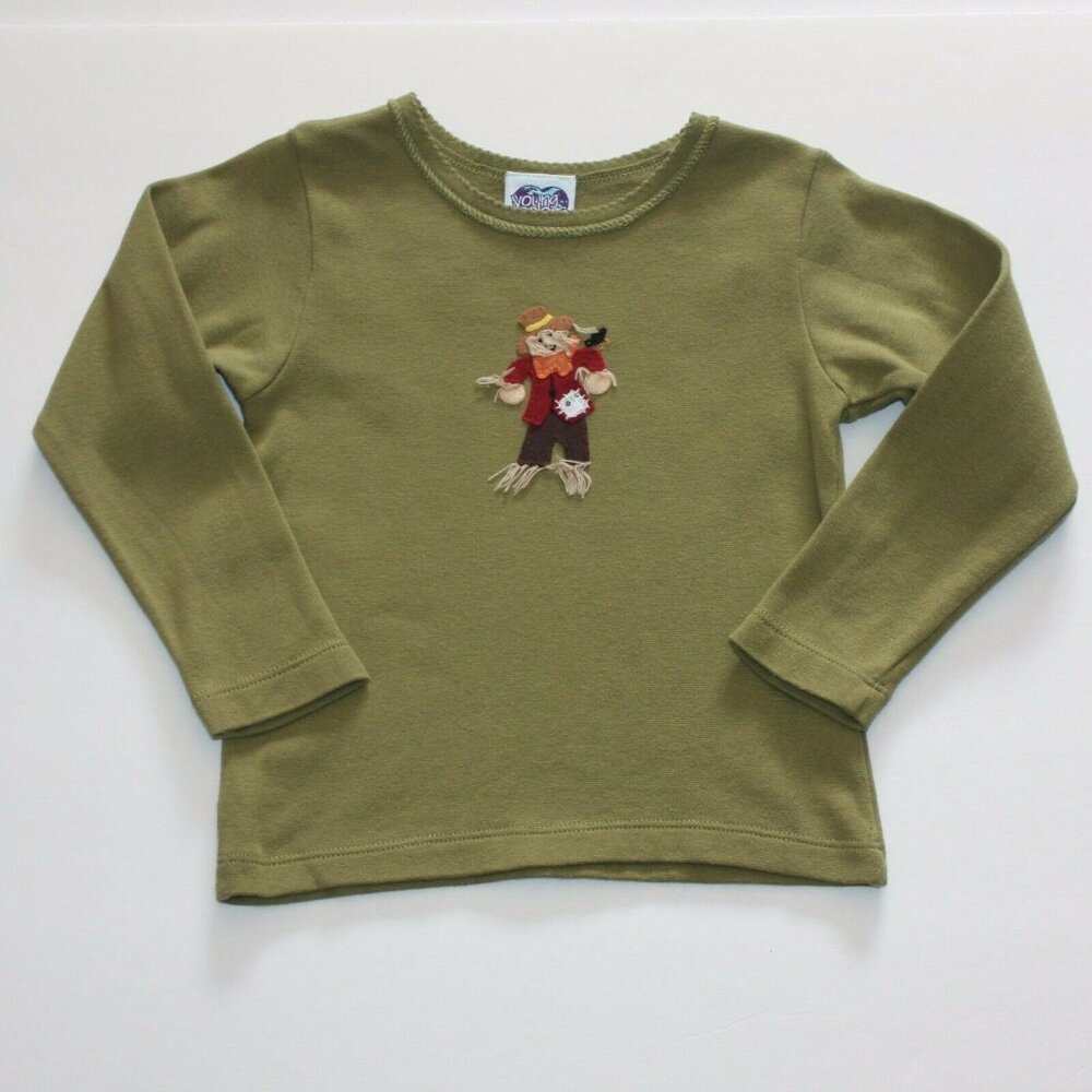 Young Colors Boutique Girl's Indian Summer Scarecrow Fall Tee Top Shirt size 4